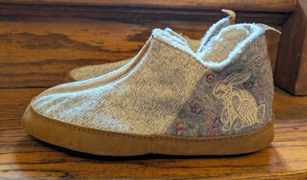 Acorn Wool Women's 9.5-10.5 Forest Bootie Slippers